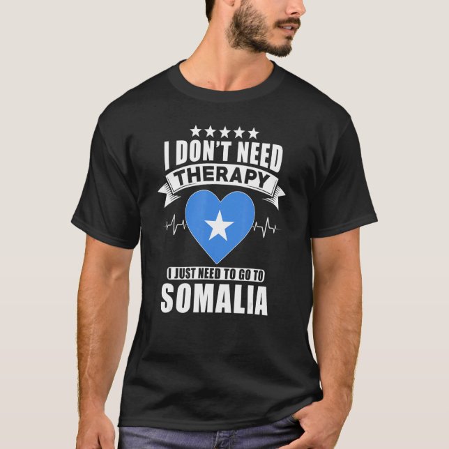 Camiseta Somalia a la que no necesito terapia (Anverso)