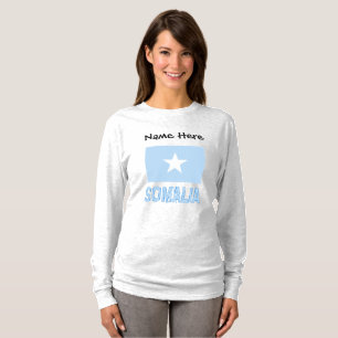 Camiseta Somalia Bandera Somalí Negra Personalización