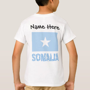 Camiseta Somalia Bandera Somalí Negra Personalización
