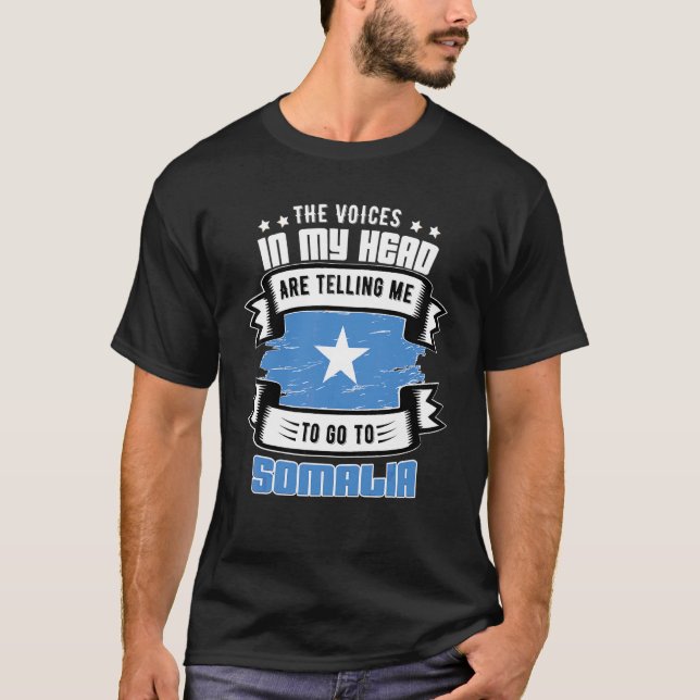 Camiseta Somalia En Mi Cabeza (Anverso)