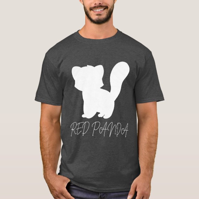 Camiseta Sombra blanca de panda roja (Anverso)