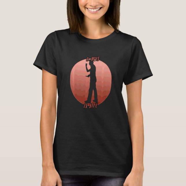 Camiseta Sombra De Dardos En Un Círculo Rojo (Anverso)