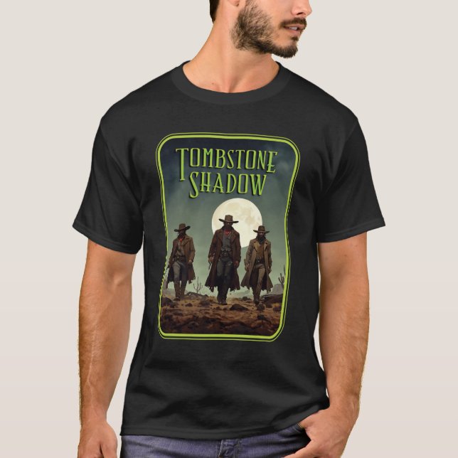 Camiseta Sombra de lápida - 3 hombres #2 (Anverso)