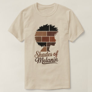 Camiseta Sombra de melanina Reina Negra   Mujer Afro Junete