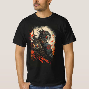 Camiseta Sombra de Samurai - Guerrero de la llama