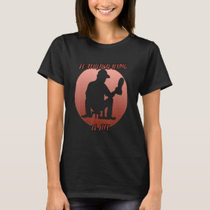 Camiseta Sombra De Secundaria En Un Círculo Rojo