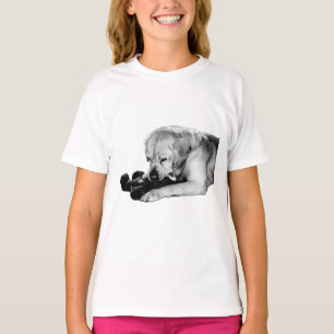 Camiseta Sombra - Labrador con oso