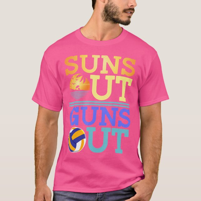 Camiseta Sombra las armas del voleibol de playa (Anverso)