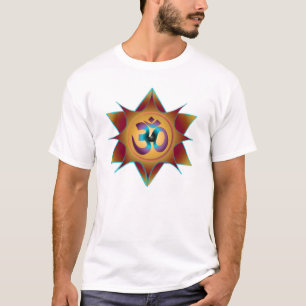 Camiseta Sombras de la tierra de la mandala de OM
