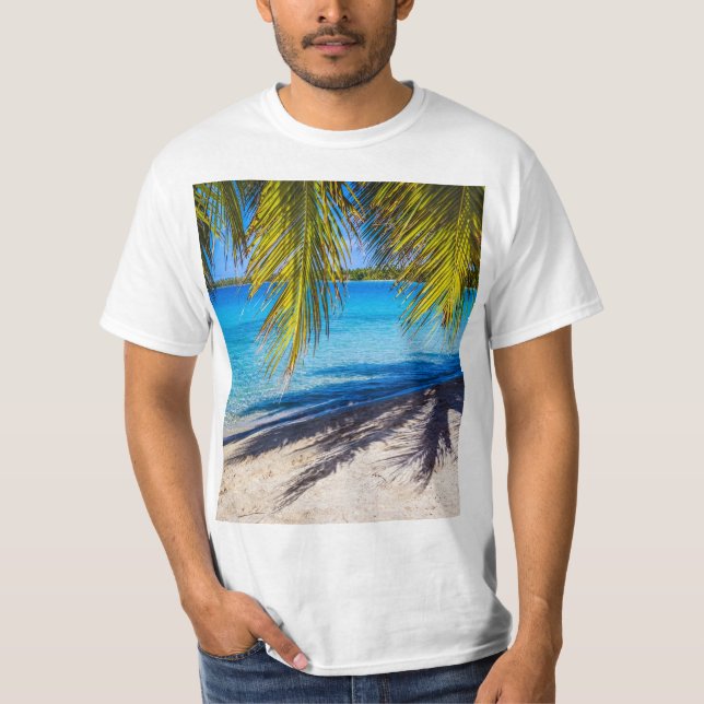 Camiseta Sombras en la playa (Anverso)