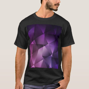 Camiseta Sombreado polígono de vintage rosa oscuro