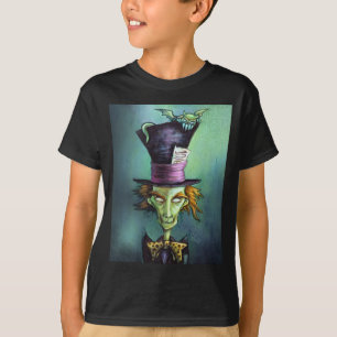 Camiseta Sombrerero enojado oscuro de Alicia en el país de