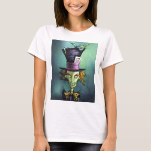 Camiseta Sombrerero enojado oscuro de Alicia en el país de
