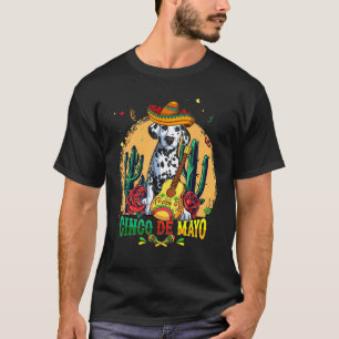 Camiseta Sombrero Dalmatiano Cinco De Mayo Perros Mexicanos