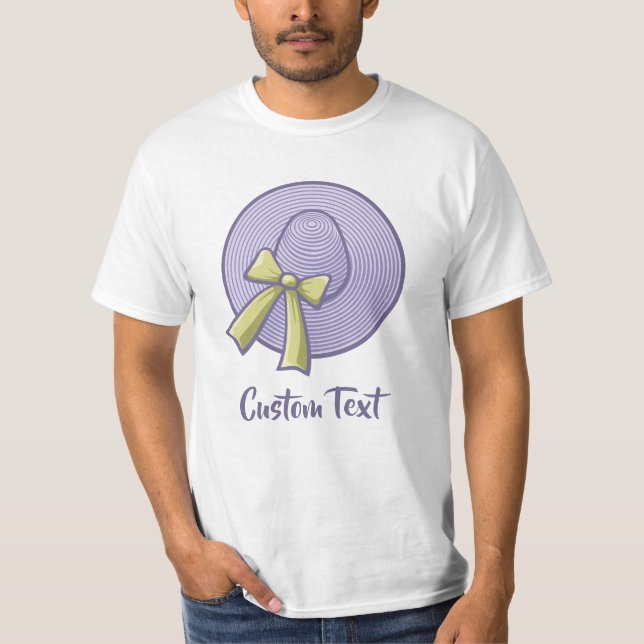 Camiseta Sombrero De Ala Ancha Lila (Anverso)
