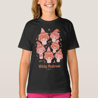 Camiseta Sombrero de bruja boho lindo hongo mágico lazo art