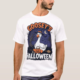 Camiseta Sombrero de bruja de ganso de Halloween de Gooseys