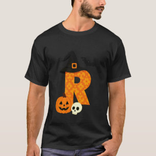 Camiseta Sombrero de Bruja de Halloween C Calabaza Cráneo M