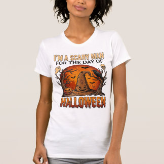 Camiseta Sombrero de Bruja de Halloween Hombre Espantoso Lu