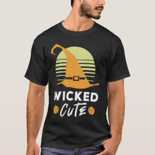 Camiseta Sombrero de Bruja Divertido y Malvado de Halloween