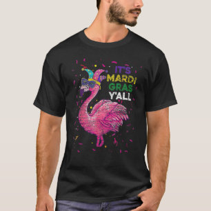 Camiseta Sombrero de Bufón de Flamenco Divertido Cuentas Má