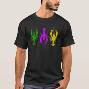 Camiseta Sombrero de bufón de langostino de Mardi Gras Coll