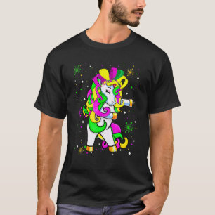 Camiseta Sombrero de bufón de unicornio haciendo dabbing en