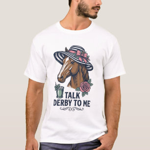 Camiseta Sombrero de caballo Derby Vintage Diseño Talk Derb