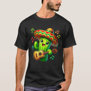 Camiseta Sombrero de cactus guitarra Cinco De Mayo niños ho