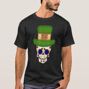 Camiseta Sombrero de calavera Gafas Rimmed Caballos Zapatos