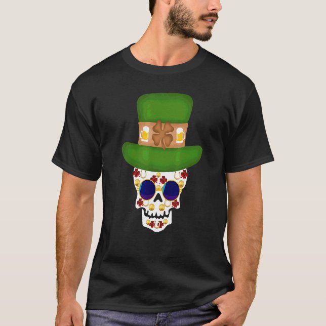 Camiseta Sombrero de calavera Gafas Rimmed Caballos Zapatos (Anverso)