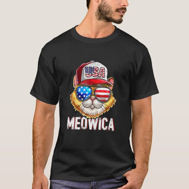 Camiseta Sombrero De Camionero De La Bandera Estadounidense (Anverso)
