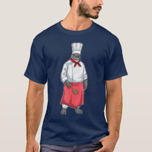 Camiseta Sombrero de Chef Cocinero Pingüino Cocinando