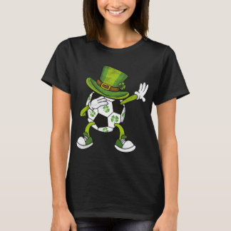 Camiseta Sombrero de duende de fútbol que hace dabbing tréb