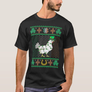 Camiseta Sombrero de duende de pollo Día de San Patricio fe
