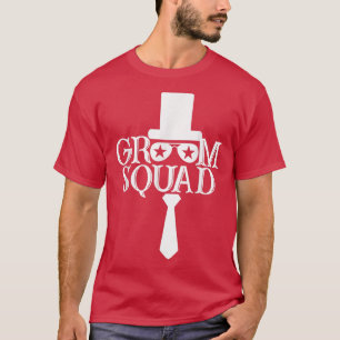 Camiseta Sombrero de equipo del novio Lindo compromiso de b