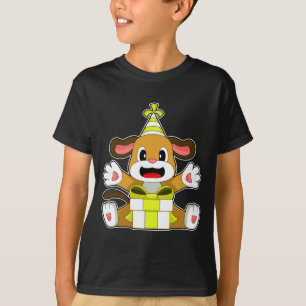 Camiseta Sombrero de fiesta de cumpleaños de hipopótamo