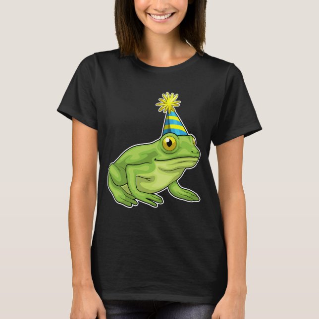 Camiseta Sombrero de fiesta de ranas (Anverso)