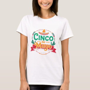 Camiseta Sombrero de Fiesta Festiva Cinco de Mayo