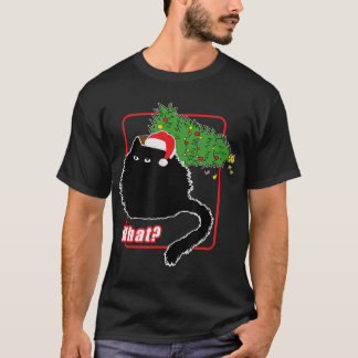Camiseta Sombrero De Gato Santa Se Aprecia De Las Bromas De
