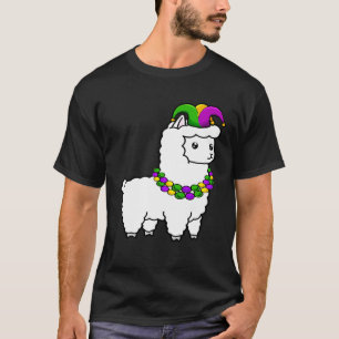 Camiseta Sombrero de Llama Bufón de Mardi Gras Nueva Orlean