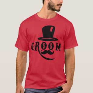 Camiseta Sombrero de novio Mens Cute Compromiso Boda Solter