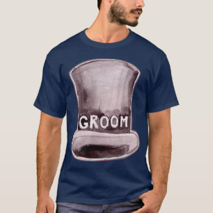 Camiseta Sombrero de novio para hombre, divertido para boda