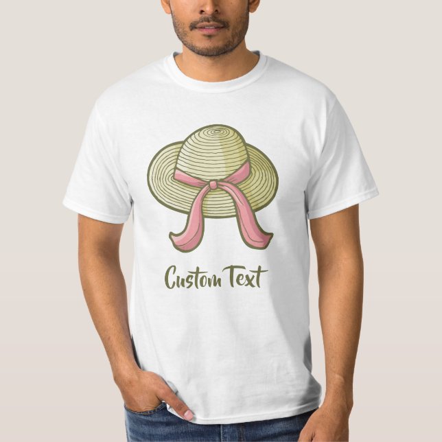 Camiseta Sombrero de paja amarillo (Anverso)