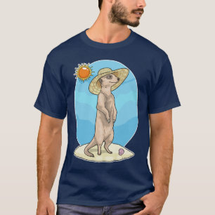 Camiseta Sombrero de paja de Meerkat Beach Verano