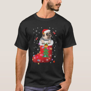 Camiseta Sombrero De Pug Santa En Navidades De Pescado Tee