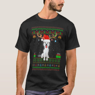 Camiseta Sombrero de reno de Santa Hat coincidiendo con Hus