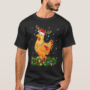 Camiseta Sombrero de reno de vacaciones de Navidad Santa Po