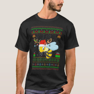 Camiseta Sombrero de reno que coincide con Wasp Bee Christm
