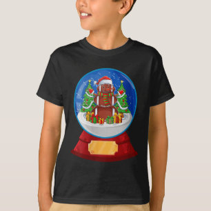 Camiseta Sombrero de Santa de Fútbol de Muñeco de Nieve de